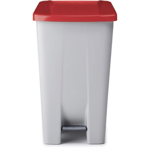 Contenedor de Basura con Pedal, Tapa Roja, 80 L, Capacidad Gris, Certificado Orgánico - Product Image 2