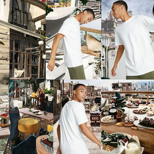 Camiseta de Hombre Estilo Vintage, Talla Europea, 100% Algodón, Manga Corta, Cuello Redondo, Color Sólido, Simple, Holgada, Informal, Gran Venta - Product Image 2