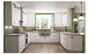 Ace <span class=keywords><strong>prix</strong></span> d'usine personnalisé complet moderne blanc Shaker Designs armoire de <span class=keywords><strong>cuisine</strong></span> modulaire - Product Image 2