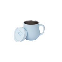 Mug à café Everich en acier inoxydable à double paroi, 300 ml, revêtement de surface durable de haute qualité, sans BPA, poignée pour une utilisation prolongée