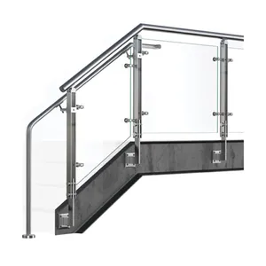 Prima促销栏杆玻璃夹投票Prima建筑玻璃栏杆底座鞋面室内玻璃楼梯栏杆