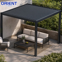 Système imperméable en aluminium 6063/T5, prix abordable, conception motorisée, pergola bioclimatique, pergola à lames orientables pour jardin, gazebo à vendre