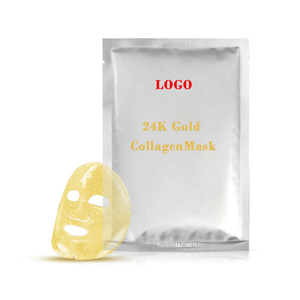 Soins de la peau coréens hydratants 24k or collagène masque facial humidité Anti-âge supprimer les rides masque facial - Product Image 1