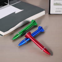 MEGA vente chaude drôle fusée Missile modèle stylo à bille ABS plastique nouveauté publicité cadeau stylos promotionnels