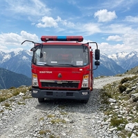 Camion-citerne à eau HOWO personnalisé 4000L, véhicule de lutte contre l'incendie, fabricant certifié CE ISO Chine