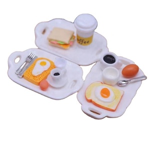 Assiette miniature pour maison de poupée, accessoires de <span class=keywords><strong>vaisselle</strong></span>, porte-<span class=keywords><strong>savon</strong></span>, modèle créatif pour jeu alimentaire, accessoires de décoration - Product Image 6