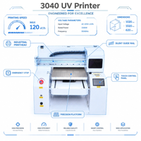 Imprimante UV à plat 30x40cm CMYK avec encre blanche et séchage UV LED pour boîtes à bagues personnalisées, emballages, impression directe, booste les ventes