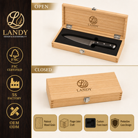 Caja para Cuchillos de Madera de Fresno Natural, Construcción con Juntas Dentadas, Embalaje con Inserto de Espuma, Almacenamiento de Cuchillos de Chef al por Mayor, Proveedor OEM