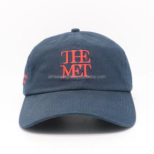 High Quality 100% Cotton Oxford 6 Panel <b>Dad</b> Hat Pre Curved with Dot Pattern and Custom Embroidery Logo Unisex - Product Image 1
