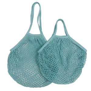 Wholesale Custom Cotton Net Bag for Daily Leisure Shopping Washable Fruit and Vegetable Net Bag
