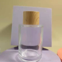 Botol Kaca Penyebar Aroma Reed Silinder Mini 20Ml 30Ml dengan Tutup Dekoratif