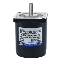 Moteur à engrenages TVT 220V/380V 300W monophasé à faible bruit en alliage d'aluminium avec bobine 100% cuivre, efficacité IE2, certifié CQC CE, 50/60Hz, 6GU