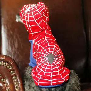 Vêtements pour chien motif Spider Man Transfiguration Halloween personnalisé Araignée Cosplay Chien Chat Manteau chaud