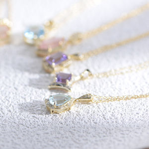 Peishang joyería personalizada 925 plata esterlina chapada en oro ágata cristal labradorita piedra preciosa piedra Natural ópalo espinela collar - Product Image 2