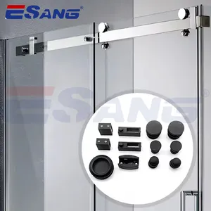 ESANG 8-12MM Bathroom Glass Hardware Kit Ss304 Shower Sliding Door Glass Fitting