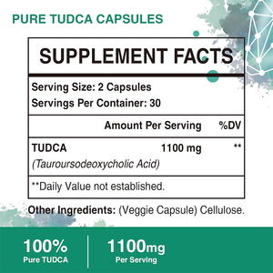 Oem/odm מותאם להתאמה אישית tudca טבעי עם 1100 מ ג מלח מרה תוספת tudca מלח תוספת תמיכה בריאות בריאות כבד & detox - Product Image 3