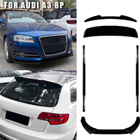 Kit carrosserie pour Audi A3 8P : Lame de pare-chocs avant, jupes latérales, aileron arrière, diffuseur arrière en ABS