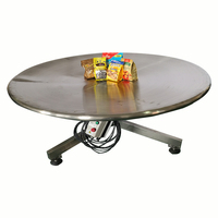 Table rotative en acier inoxydable avec vitesse de rotation de 5 tr/min, qualité alimentaire, contrôlée par PLC pour le traitement des bonbons/du sucre