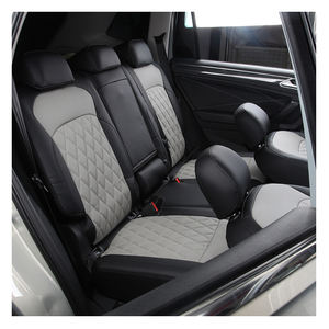 GANE Set Completo di 10 Pezzi di Coprisedili per Auto in Pelle di Lusso Personalizzati per Tutte le Stagioni, Traspiranti e Resistenti all'Usura, per <span class=keywords><strong>Tiguan</strong></span> L 2 Anni - Product Image 2