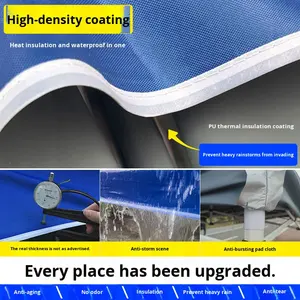 Carpa de Cuatro Patas con Estructura de Hierro, Impermeable, con Protección Solar, <span class=keywords><strong>3x3</strong></span> M, <span class=keywords><strong>Toldo</strong></span> de Oxford Extra Grueso para Verano 2025, para Exteriores - Product Image 2