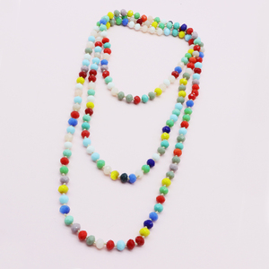 Nuova Collana Lunga Avvolgente all'Ingrosso per Donne con Perle di Cristallo Annodate - Product Image 5