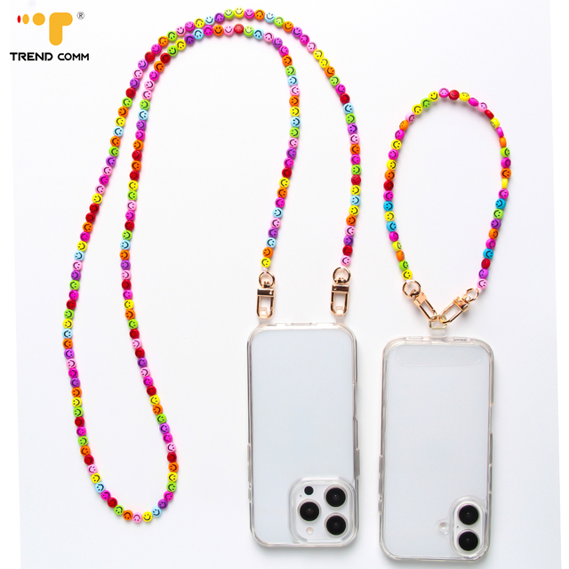 2026 New Design Colorful Bead Phone Chain Strap Fashionable Anti-Lost Crossbody Chain for Stone Island Mobile Phone case