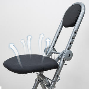 <span class=keywords><strong>Chaise</strong></span> pliante réglable avec housse <span class=keywords><strong>de</strong></span> planche à repasser, type sur pied, cadre en acier, pour usage professionnel - Product Image 2