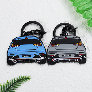 Desain Gratis Pembuatan Kustom Gantungan Kunci Logam Hitam Pewarnaan Khusus Paduan Seng Logo Mobil Truk Otomatis Gantungan Kunci Mobil - Product Image 4