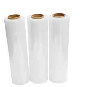 Films Stretch Folie Plastic Roll Wrapping 23 Micron Lldpe Pallet Wrap Stretch Film For Machine /Hand Use Custom Make