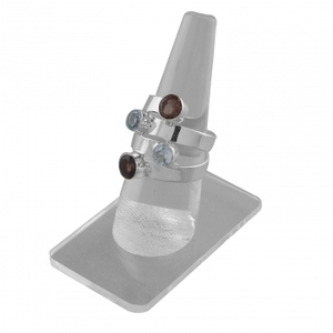 Custom Vintage High polish Modern Faceted Gemstone Sterling Silver <b>Indian</b> Artisan Handmade <b>Ring</b> eternity vermeil <b>ring</b> - Product Image 3