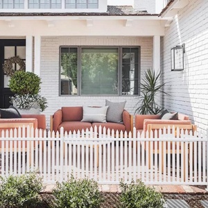 Trắng Vinyl PVC trang trí picket hàng rào Panels WPC khung cho sân trước hiên Patio boong hồ bơi điều hòa không khí an toàn con chó hàng rào - Product Image 2