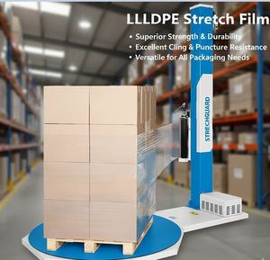 ฟิล์มพลาสติกใสชนิด LLDPE เกรดอุตสาหกรรม สำหรับพันพาเลท บรรจุภัณฑ์ที่ปลอดภัย ขายส่ง - Product Image 5