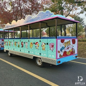 Pin Lithium đại dương bờ biển chủ đề Công Viên Nước điện trackless Du Lịch Đường đào tạo giá tốt nhất cho hành khách trẻ em vui chơi giải trí đi xe - Product Image 2