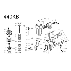 Pistolet agrafeur pneumatique Meite 440Kb - Product Image 3