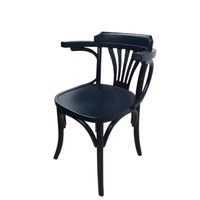 Chaise de salle à manger en bois massif au design nordique contemporain, durable, avec revêtement en tissu rétro nordique, idéale pour la maison, le bar et la villa