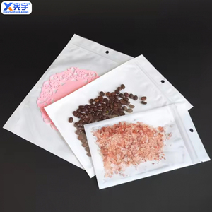 Nhà Máy Biểu Tượng Tùy Chỉnh Trắng Trong Suốt Tự Niêm Phong Dây Kéo Túi Với Treo Lỗ Lưu Trữ Bao Bì Túi - Product Image 5