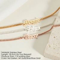 Bracelets de cheville personnalisés en acier inoxydable avec initiales et lettres en or, argent, or rose, plaques nominatives pour fêtes - Idéal pour le dropshipping