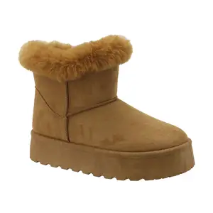 platform winter ankle boots 2024 fur snow snow proof boots for women