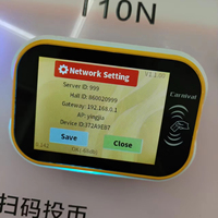 Lecteur de cartes de jeu d'arcade, terminal de paiement sans espèces, prise en charge du scan de codes QR WiFi, fente pour pièces de monnaie, compatible avec les machines de divertissement