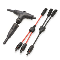 Connecteurs de câble PV de branche Y de haute qualité 1000v-1500v XLPO panneau solaire étamé 4-6mm2 PV DC connecteur de câble solaire MCX pour l'alimentation