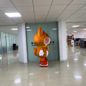 Trường khuyến mãi phim hoạt hình <span class=keywords><strong>Inflatable</strong></span> mèo đi bộ trang phục bền tương tác tùy chỉnh <span class=keywords><strong>Inflatable</strong></span> linh vật - Product Image 4