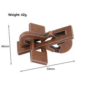 Permainan puzzle cast logam klasik 6 in 1, permainan edukasi otak Interlock puzzle permainan IQ untuk dewasa dan anak-anak - Product Image 6