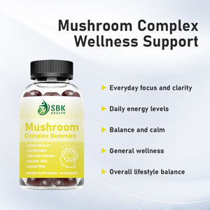 OEM ODM Flavored Mushroom Complex Gummies Vitality Mental Clarity <b>Supplements</b> Cognitive Adults Dosage form Gummies - Product Image 3