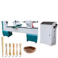 Tour à bois CNC Mustang MT1530, 10 ans de garantie, portée de 300 mm, moteur 4 kW, contrôle automatique avancé, logiciel AutoCAD, certifié CE