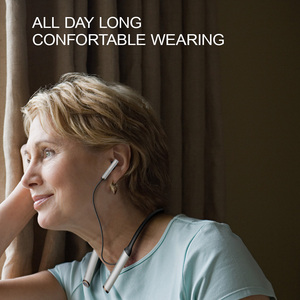 2 en 1 para reducción de ruido inalámbrico Auriculares de escucha auxiliares Diseño de cuello colgante de oreja doble para audífonos - Product Image 4