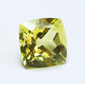 เบาะเลมอนควอทซ์สีเหลืองเลมอนขนาด9X9MM สร้อยข้อมือทำเครื่องประดับแบบ DIY สร้อยข้อมือควอทซ์เลมอนสังเคราะห์ - Product Image 1