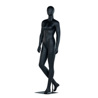 Ventana señora mujer negro fibra de vidrio Fitness modelos Pantalla de cuerpo completo mujeres maniquíes Mujer con soporte