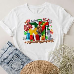 Thérapeute respiratoire histoire noire DTF impression par transfert de chaleur fer sur autocollants Sublimation pour vêtement chemise sweat oreillers - Product Image 3