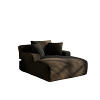 Canapé modulaire sectionnel moderne en tissu velours côtelé, compressé sous vide, avec blocs de mousse à mémoire de forme haute densité pour salon et appartement