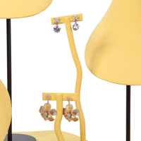 Ensemble d'accessoires de présentation de bijoux personnalisés, de haute qualité et durables, en velours, pour bagues, bracelets, colliers, solution visuelle OEM pour magasins